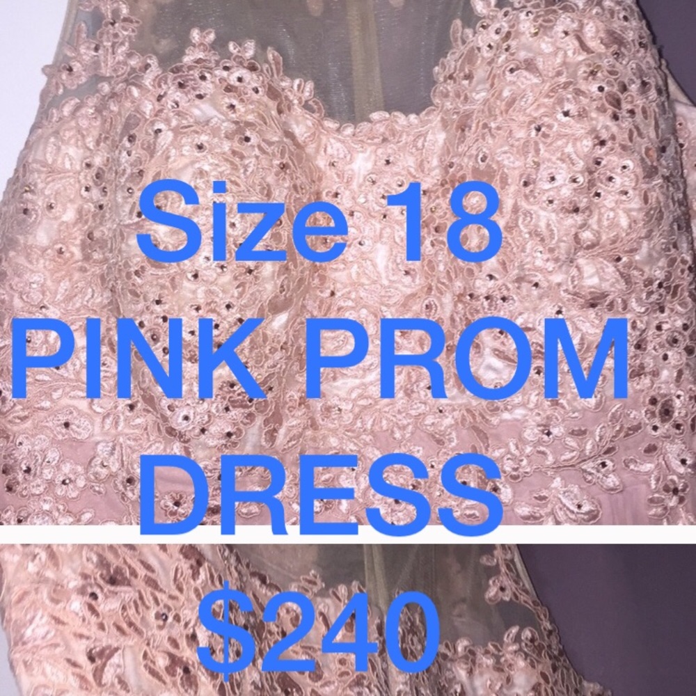LIGHT PINK PROM DRESS